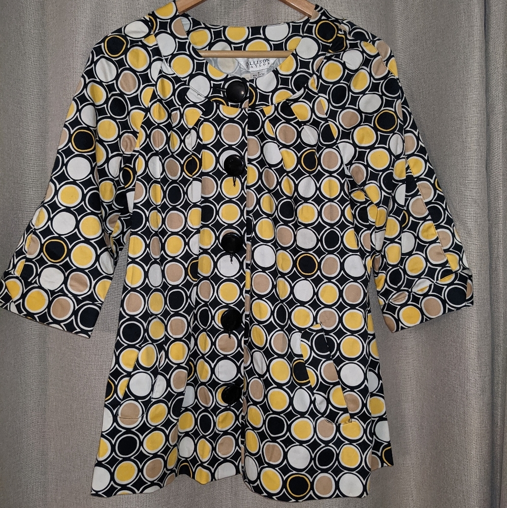 Polka dot jacket by Alison Taylor size 6